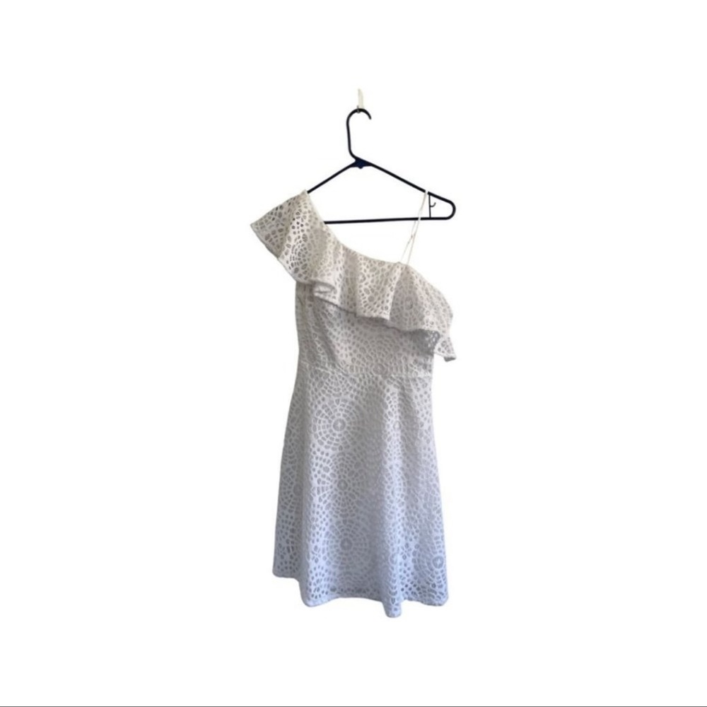 Lilly Pulitzer One Shoulder Dress White Size 6